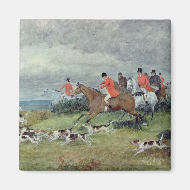 Íman Fox Hunting em Surrey, século XIX (Frente)