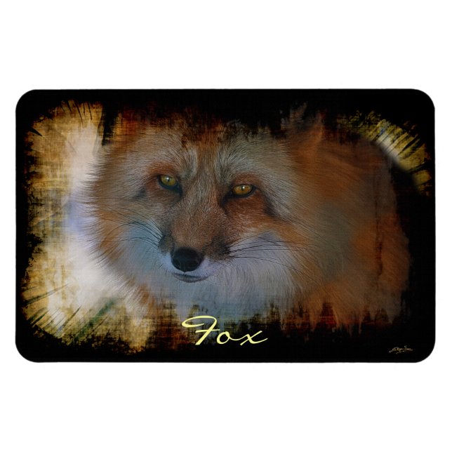 Íman Fox-lover Wildlife Art Magnet (Horizontal)