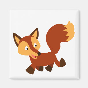 Íman Fox Magnet, um belo e feliz desenho animado