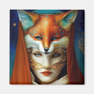 Íman Fox Mulher Surreal Fantasy Art