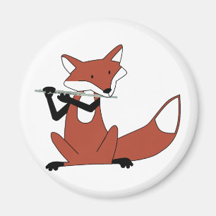 Íman Fox que joga a flauta