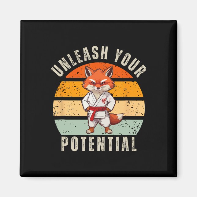Íman Fox Self Defense Karate Retro (Frente)