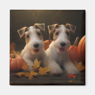 Íman Fox Terrier Puppy Autumn Delight Pumpkin
