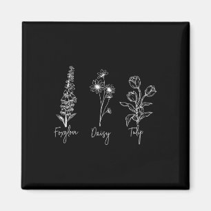 Íman Foxglove Daisy Tulip Sutil Anti-Trump Fem Liberal