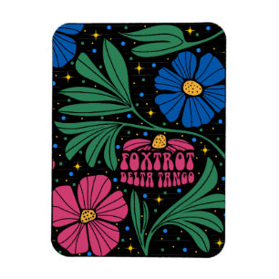Íman Foxtrot Delta Tango Flower Boho