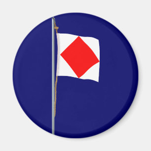 Íman Foxtrot eu sou bandeira de sinal náutico