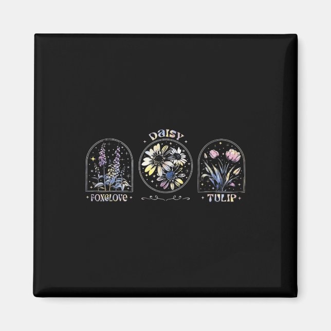 Íman Foxtrots Delta Tangos Funny Flower Boho (Frente)