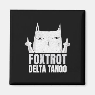 Íman Foxtrots Deltas Tangos Gata Engraçado Resiste
