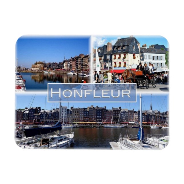Íman FR França - Normandia - Honfleur - Harbour - (Horizontal)