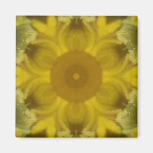 Íman Fractal amarelo-sol