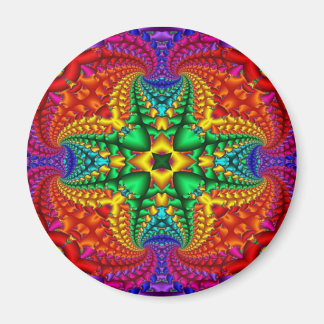 Íman Fractal Arco-Íris Psicodélico