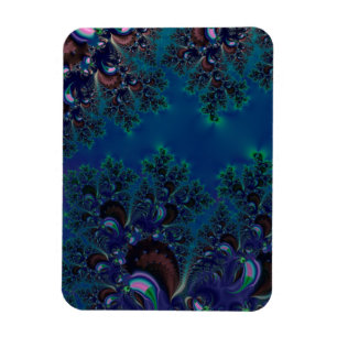 Íman Fractal azul da meia-noite de Frost