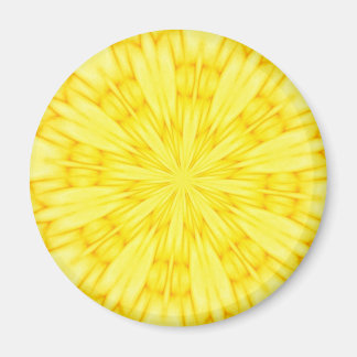 Íman Fractal de Flor Amarelo