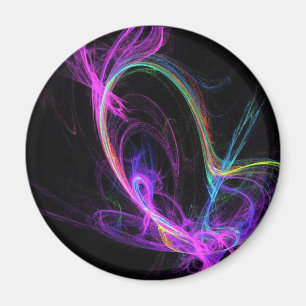 Íman Fractal elétrico cor-de-rosa