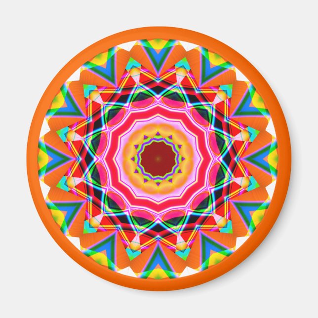 Íman Fractal Mandala (Frente)