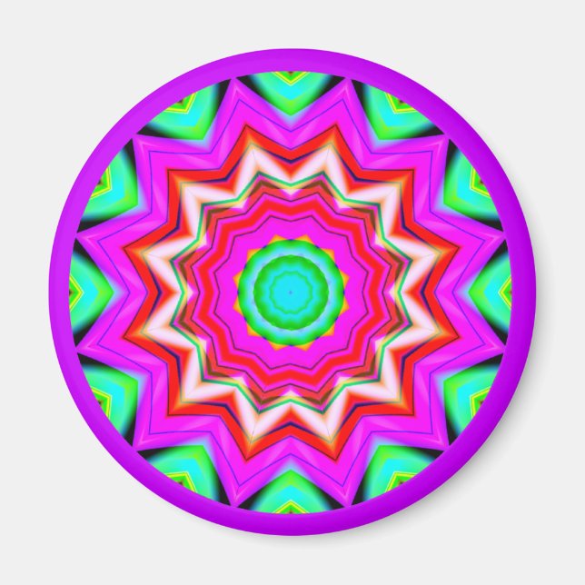 Íman Fractal Mandala (Frente)