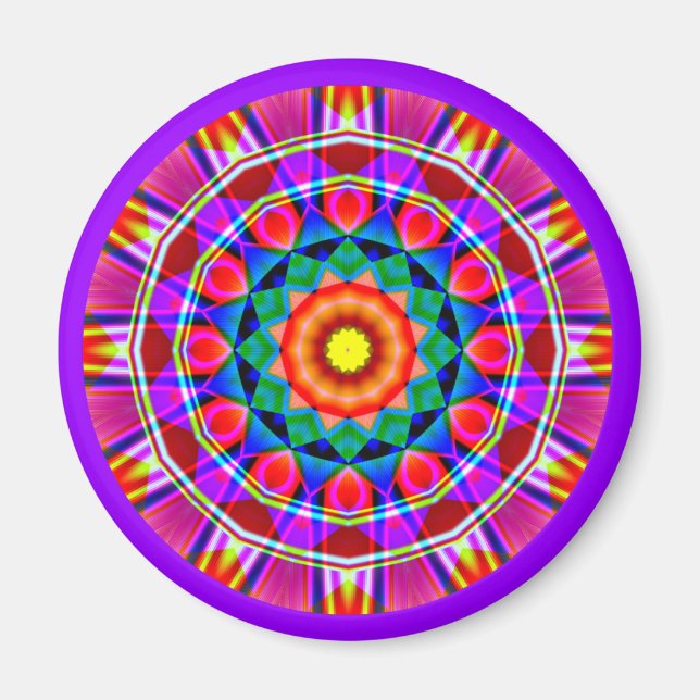 Íman Fractal Mandala (Frente)
