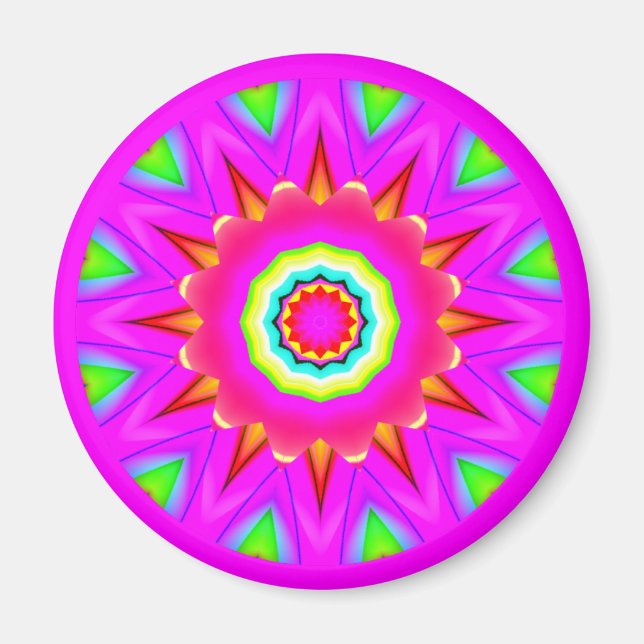Íman Fractal Mandala (Frente)