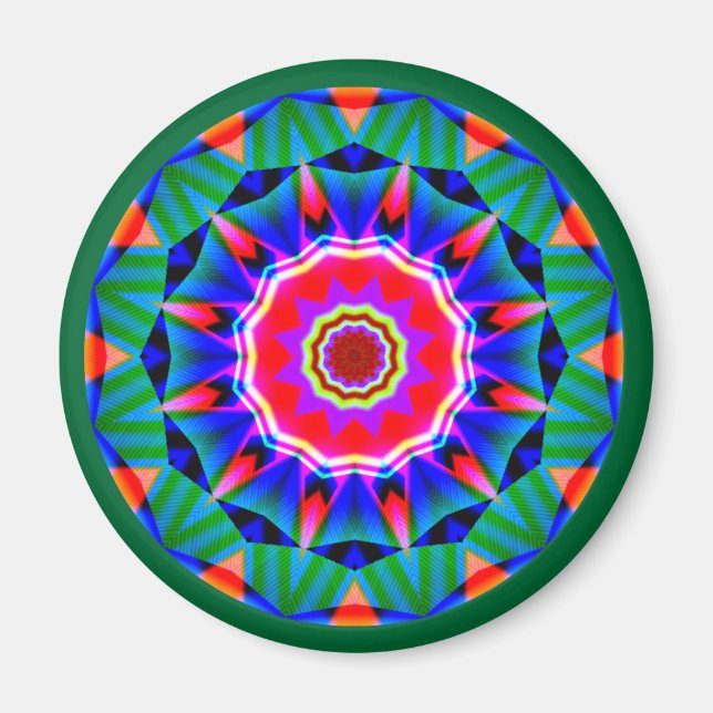Íman Fractal Mandala (Frente)