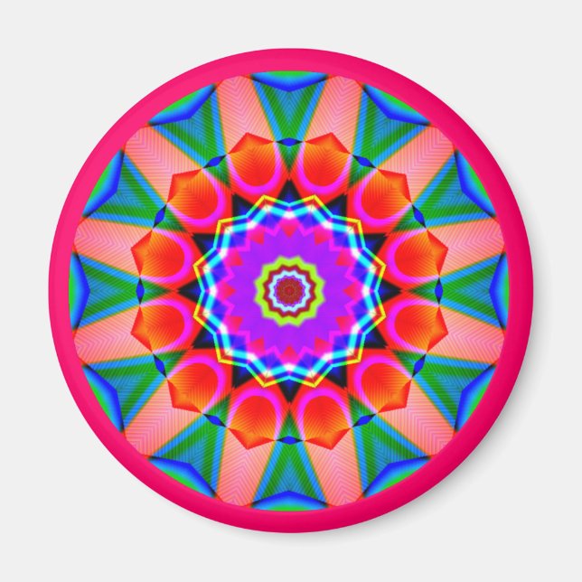 Íman Fractal Mandala (Frente)