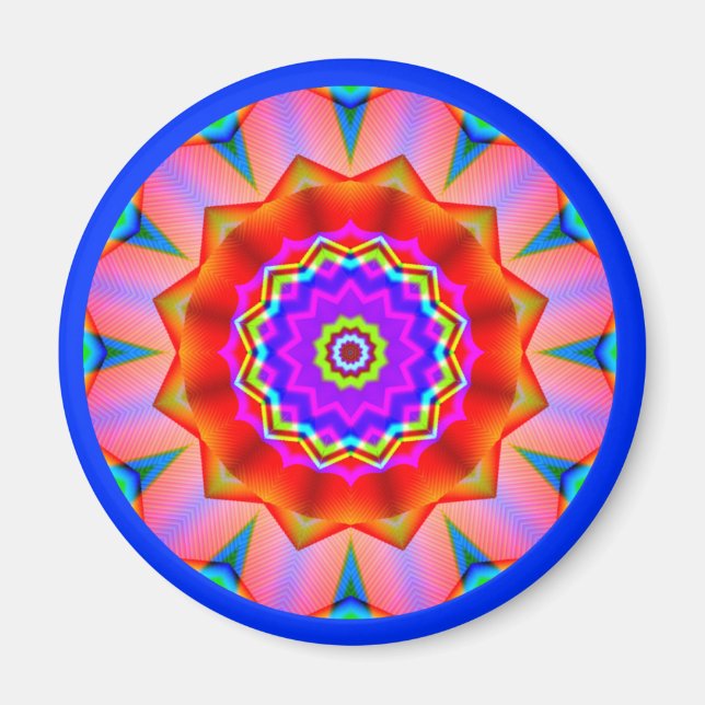 Íman Fractal Mandala (Frente)