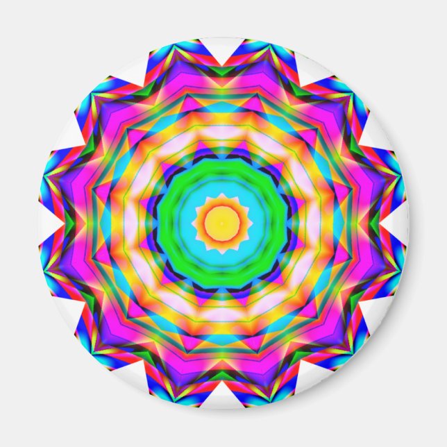 Íman Fractal Mandala (Frente)