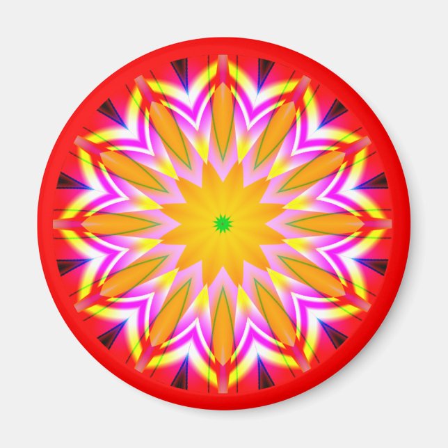 Íman Fractal Mandala (Frente)