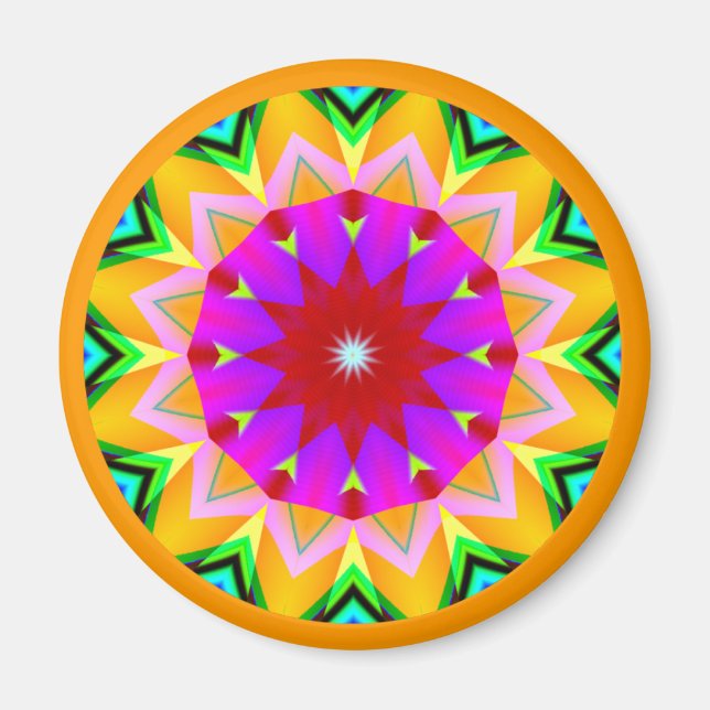 Íman Fractal Mandala (Frente)