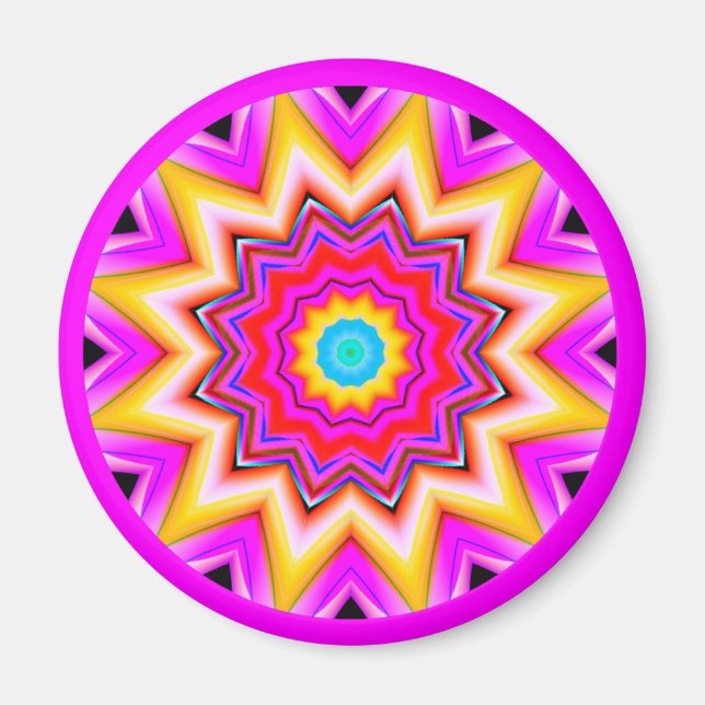 Íman Fractal Mandala (Frente)