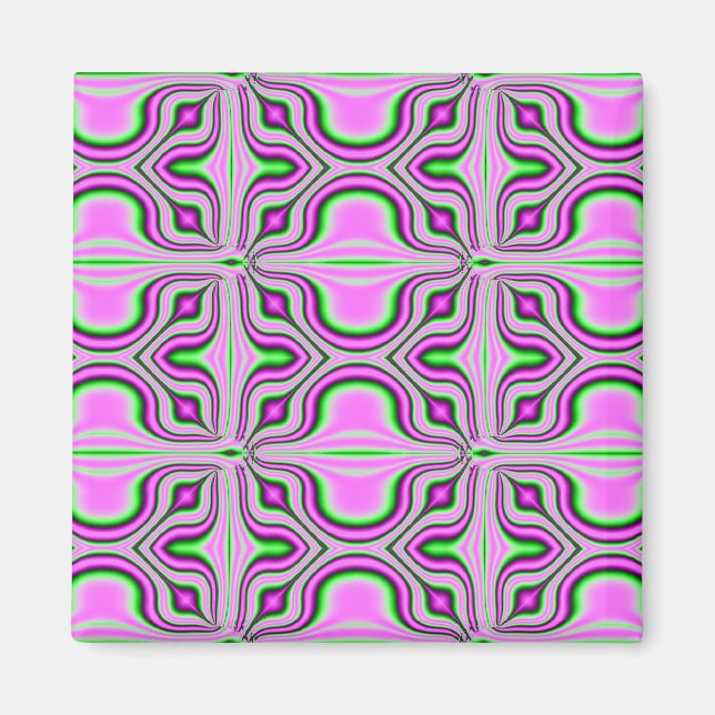 Íman fractal rosa (Frente)