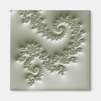 Íman Fractal verde pálido