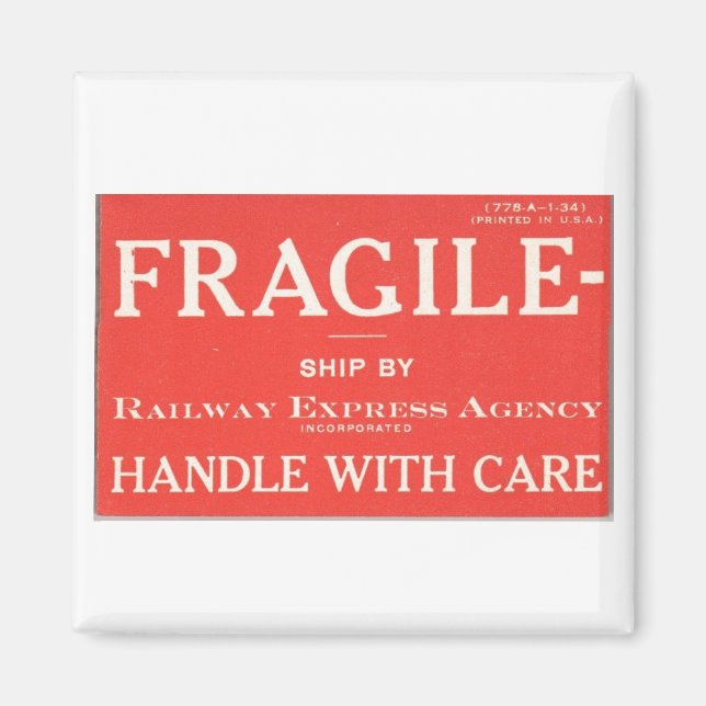 Íman Frágil caminho de ferro     (Frente)