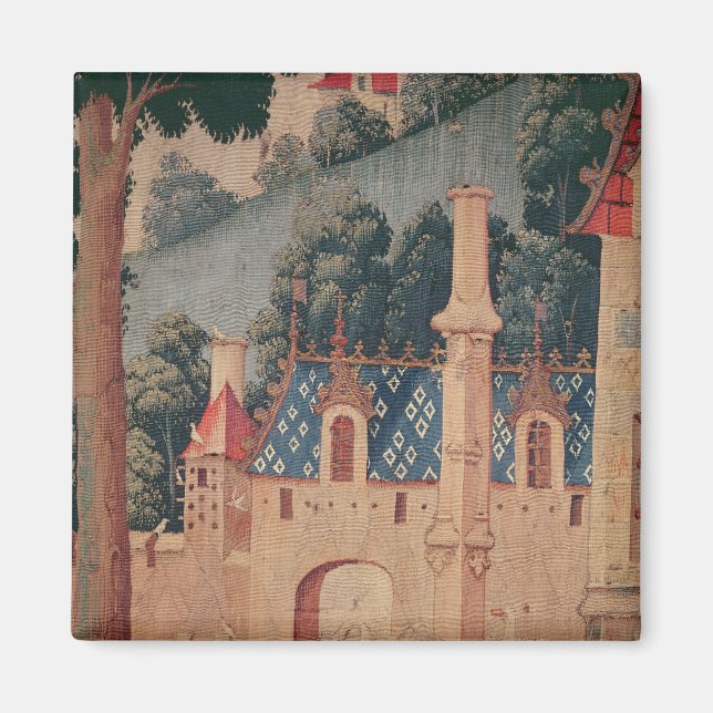 Íman Fragmentação de uma tapeçaria medieval (Frente)