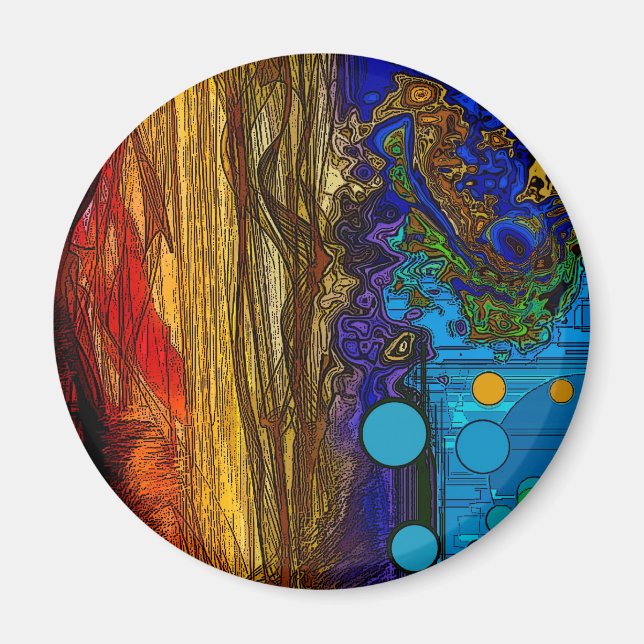 Íman Frame - Abstrato Art (Frente)