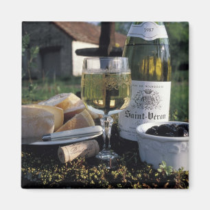 Íman França, Borgonha, Chablis. Vinho local e