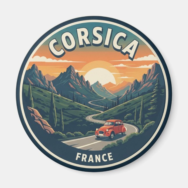 Íman França Corsica Viagem (Frente)