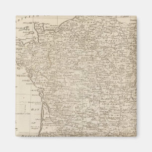 Íman França dividida em círculos e departamentos