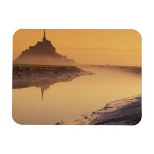 Íman FRANÇA, Normandia Mont St. Michel. Luz da Manhã
