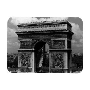 Íman França Paris Arch Triumphal Place Etoile 1970