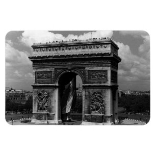 Íman França Paris Arch Triumphal Place Etoile 1970