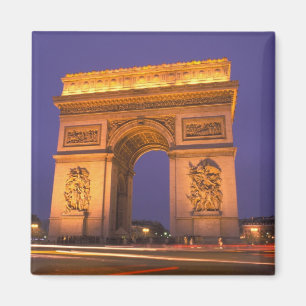Íman França, Paris, Arco do Triunfo ao crepúsculo.