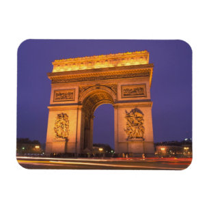 Íman França, Paris, Arco do Triunfo ao crepúsculo.