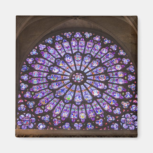 Íman França, Paris. Detalhe interior de vitral (Frente)
