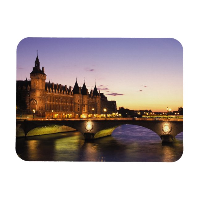 Íman França, Paris, Rio Sena e Conciergerie em (Horizontal)