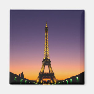 Íman França, Paris, Torre Eiffel ao pôr do sol.