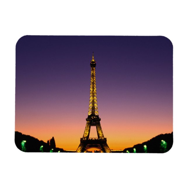 Íman França, Paris, Torre Eiffel ao pôr do sol. (Horizontal)