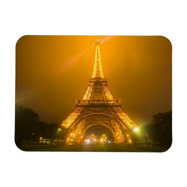 Íman França, Paris. Torre Eiffel iluminada às 3 (Horizontal)