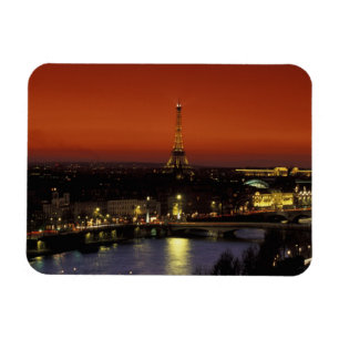 Íman França, Paris Vista do pôr do sol da Torre Eiffel
