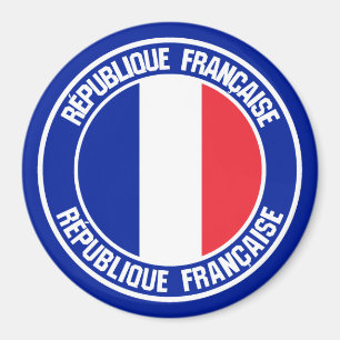Íman França Round Emblem