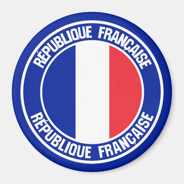 Íman França Round Emblem (Frente)